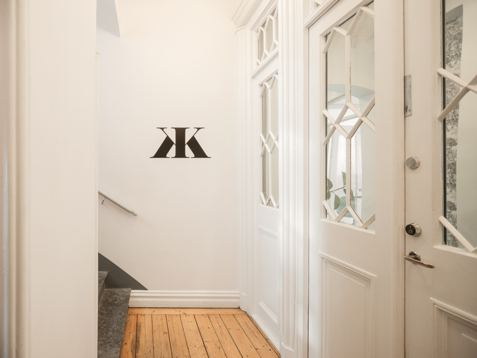 Trapphuset i lokalen.